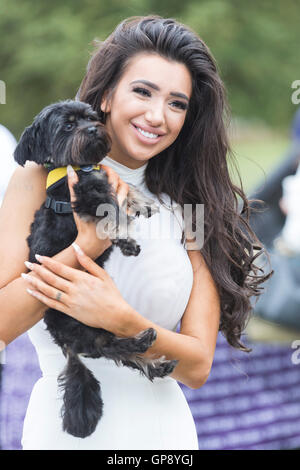 London, UK. 3 September 2016. Pictured: Chloe Khan. Hundreds of dogs and their owners gathered at the 2016 Pup Aid fun dog show on Primrose Hill. Pup Aid, now in its 7th year, is one of the world's biggest anti-puppy farming events. Credit:  Bettina Strenske/Alamy Live News Stock Photo