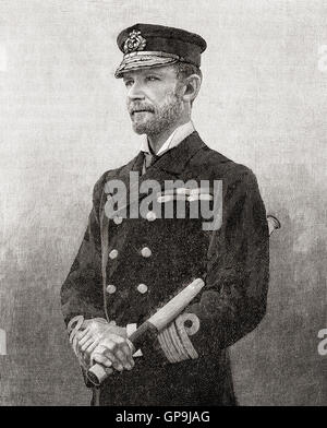 Admiral of the Fleet Sir Edward Hobart Seymour, 1840 – 1929.  Royal Navy officer. Stock Photo