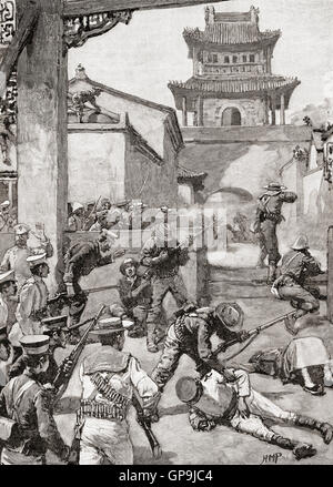 Battle of Tientsin, Boxer Rebellion, China, 1900 (1901).Artist ...