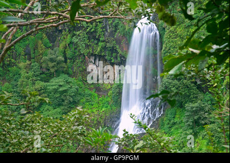 The image of Thoseghar waterfall in Satara, Maharashtra, western ghats, monsoon, India Stock Photo