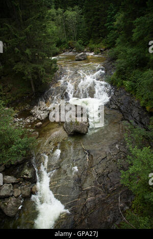 The Fallbach Water Fall is the highest waterfall in Carinthia, Austria. Stock Photo