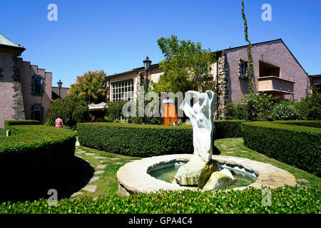 The garden of Peju Province Winery.Rutherford,Napa Valley,Northern California,USA Stock Photo