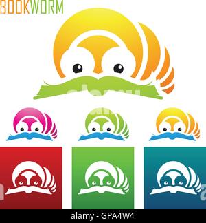 Book Worm Reading Cartoon Stock Vector Image & Art - Alamy