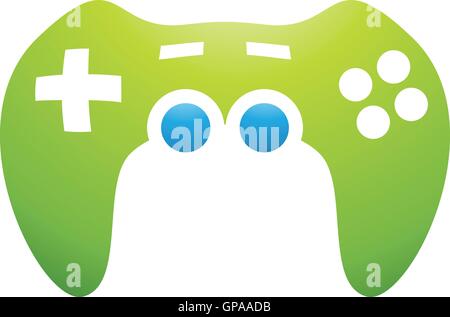 Illustration of PC Accessories Game Controller isolated on a white background Stock Vector