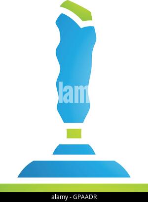 Illustration of PC Accessories Joystick Icon isolated on a white background Stock Vector