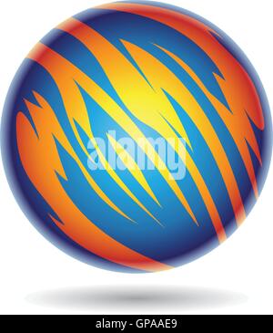 Fantastic planets icons blue circle set Stock Vector Image & Art - Alamy