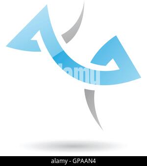 Abstract Icon Illustration isolated on a white background Stock Vector