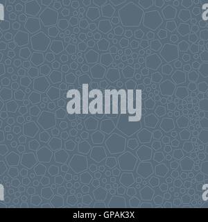 Light gray random pentagons on the dark grey background seamless vector pattern Stock Vector