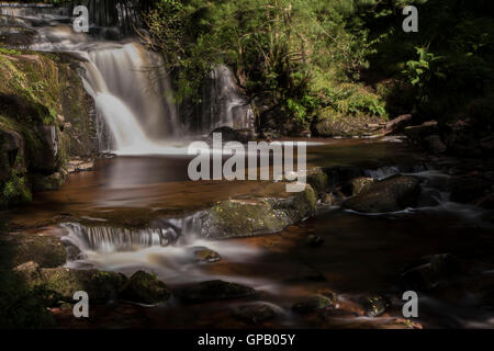 Blaen-Y-Glyn Waterfall Stock Photo