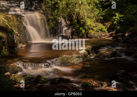Blaen-Y-Glyn Waterfall Stock Photo