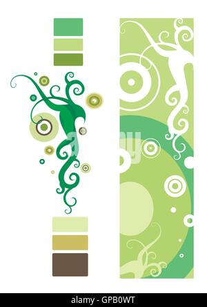 Abstract floral decoration Stock Vector