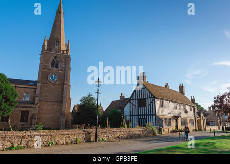 Oliver Cromwell House Ely,  Cromwell's house - now a museum and tourist attraction - sited alongside St Mary's Church in Ely, Cambridgeshire, UK. Stock Photo