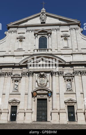 Front of the church of the Gesu in Rome Stock Photo - Alamy