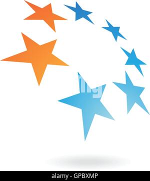 Star shape, star icon element vector illustration. Stock vector ...