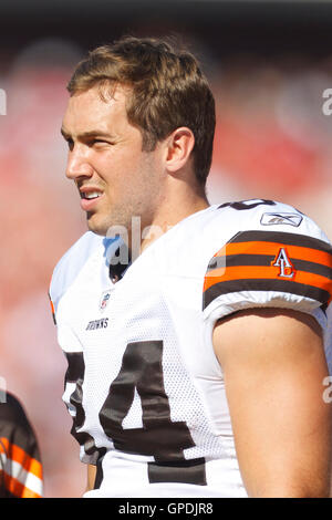 Cleveland Browns tight end Jordan Franks (87) warms up before an NFL  preseason football game against the Jacksonville Jaguars, Saturday, Aug.  14, 2021, in Jacksonville, Fla. (AP Photo/Phelan M. Ebenhack Stock Photo -  Alamy