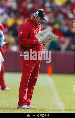 Nov 20, 2011; San Francisco, CA, USA; Arizona Cardinals head coach Ken Whisenhunt on the sidelines against the San Francisco 49ers during the second quarter at Candlestick Park. Stock Photo