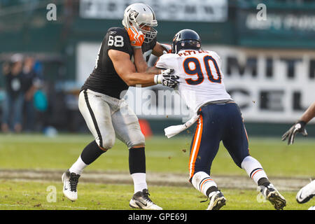 Chicago Bears defensive end Julius Peppers (90) stands on the sidelines  late in the fourth quarter against the Dallas Cowboys at Soldier Field in  Chicago on December 9, 2013. The Bears defeated