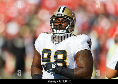 New Orleans Saints defensive tackle David Onyemata (93) stretches during  NFL football training camp in Metairie, La., Wednesday, Aug. 11, 2021. (AP  Photo/Derick Hingle Stock Photo - Alamy