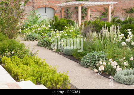 The Gardens at Wynyard Hall. Summer, July 2016. The estate is owned by Sir John Hall. Gardens designed by Alistair Baldwin. Stock Photo