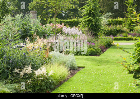 The Gardens at Wynyard Hall. Summer, July 2016. The estate is owned by Sir John Hall. Gardens designed by Alistair Baldwin. Stock Photo