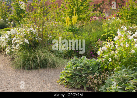 The Gardens at Wynyard Hall. Summer, July 2016. The estate is owned by Sir John Hall. Gardens designed by Alistair Baldwin. Stock Photo