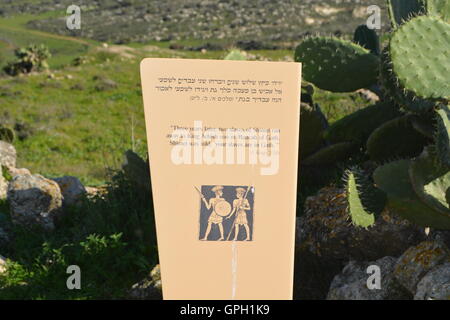 Gath, Tel Zafit, Gath of the Philistines, Israel Stock Photo