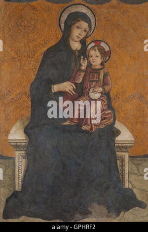 Religious painting in the Capitoline museums in Rome Stock Photo