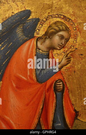 Detail of a religious painting in the Capitoline museums in Rome Stock Photo