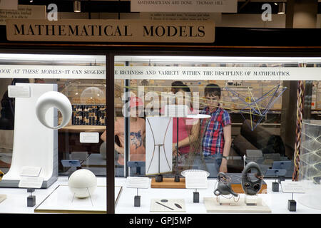 'Mathematica' permanent exhibit of mathematics in Museum of Science Boston, USA Stock Photo