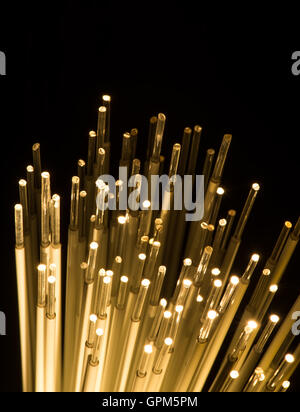 Internet technology fiber optic background Stock Photo