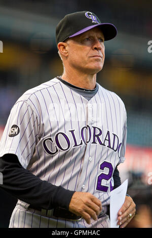 Colorado Rockies Park Bench