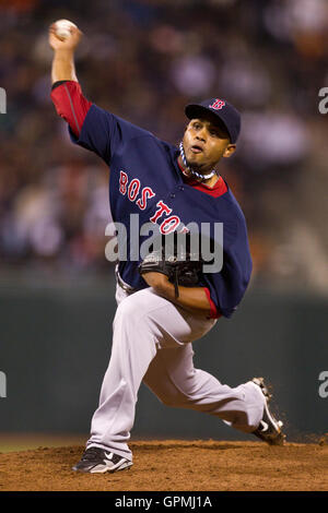 Boston Red Sox starting pitcher Josh Beckett throws against the Los Angeles  Angels in the first inning at Angel Stadium in Anaheim, California on July  28, 2010. UPI/Lori Shepler Stock Photo - Alamy