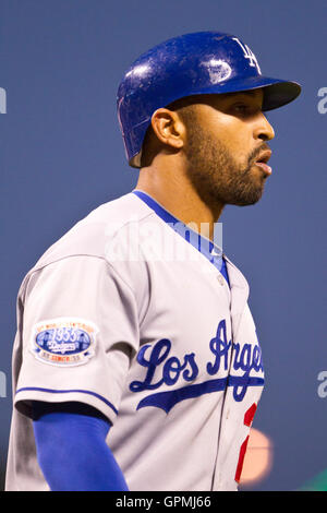 4 May 2010: Los Angeles Dodger centerfielder Matt Kemp enjoys