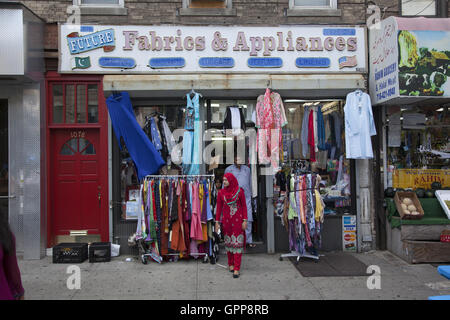 Coney Island Avenue during the Pakistani Mela celebrating Pakistan's independence day.  Brooklyn, NY. Stock Photo