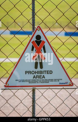 Prohibited Area sign Stock Photo - Alamy