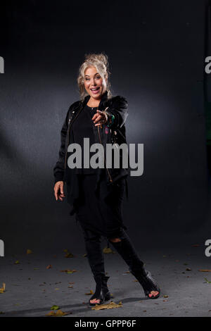 Brix Smith-Start, the American singer, guitarist and television presenter, best known for being a member of post-punk band The Fall, at the Edinburgh International Book Festival. Edinburgh, Scotland. 20th August 2016 Stock Photo