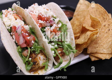 Fish Tacos Stock Photo