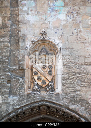 Coat of arms of the Popes Palace Stock Photo