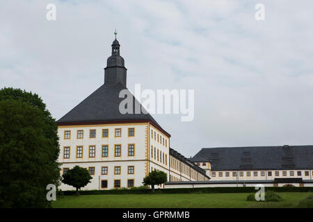 One of the wings of Friedenstein Palace in Gotha, Germany. The building is one of the world's largest Early Baroque palaces. Stock Photo