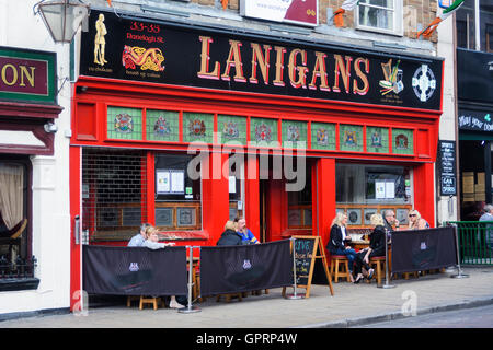 Lanigans Irish Bar in Ranelagh Street, Liverpool city centre. Stock Photo