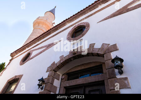 Historical Ottoman Koprulu Mehmet Pasa Cami, mosque, in Bozcaada, Canakkale, Turkey Stock Photo