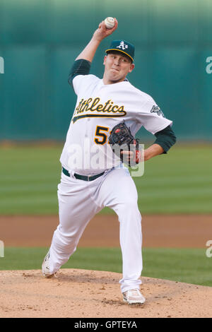 May 3, 2011; Oakland, CA, USA; Cleveland Indians starting pitcher ...