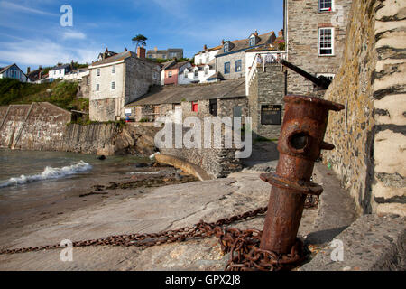 Port Isaac, Cornwall, England, U.K. The fictional village of Port Wenn in the ITV Doc Martin  series. Stock Photo