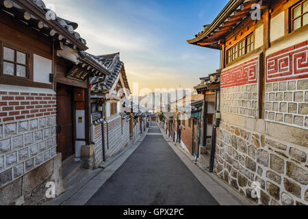 Bukchon Hanok Village, Seoul, South Korea Stock Photo