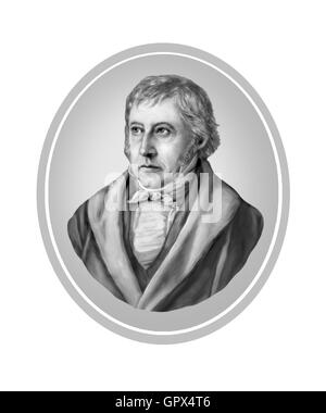 Georg Wilhelm Friedrich Hegel, 1770-1831, Philosopher Stock Photo