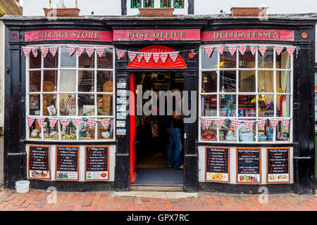 The Village Store and Post Office, Alfriston, East Sussex, UK Stock Photo