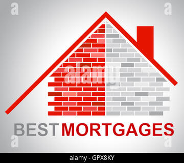 Best Mortgages Showing Real Estate And Ultimate Stock Photo