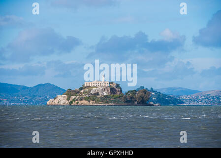 Alcatraz Island in San Francisco, USA. Stock Photo