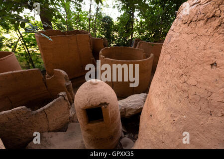 Troglodyte village of Niansogoni (Wara), Burkina Faso Stock Photo