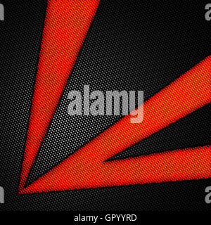 orange and black carbon fiber background. checkered pattern. 3d  illustration material design. sport racing style Stock Photo - Alamy